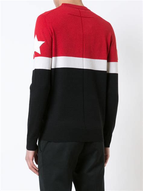 givenchy red star jumper|givenchy shirt.